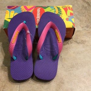 Havaianas Top Mix Pink and Purple Flip Flops